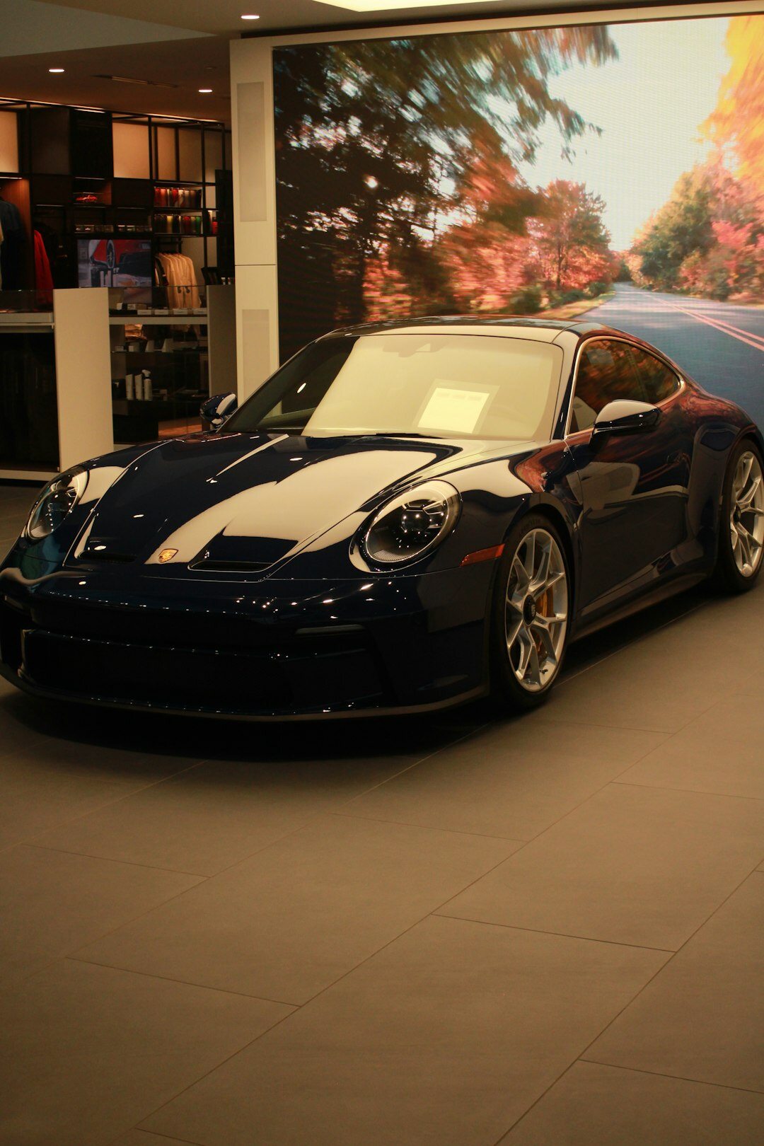 luxury car showroom