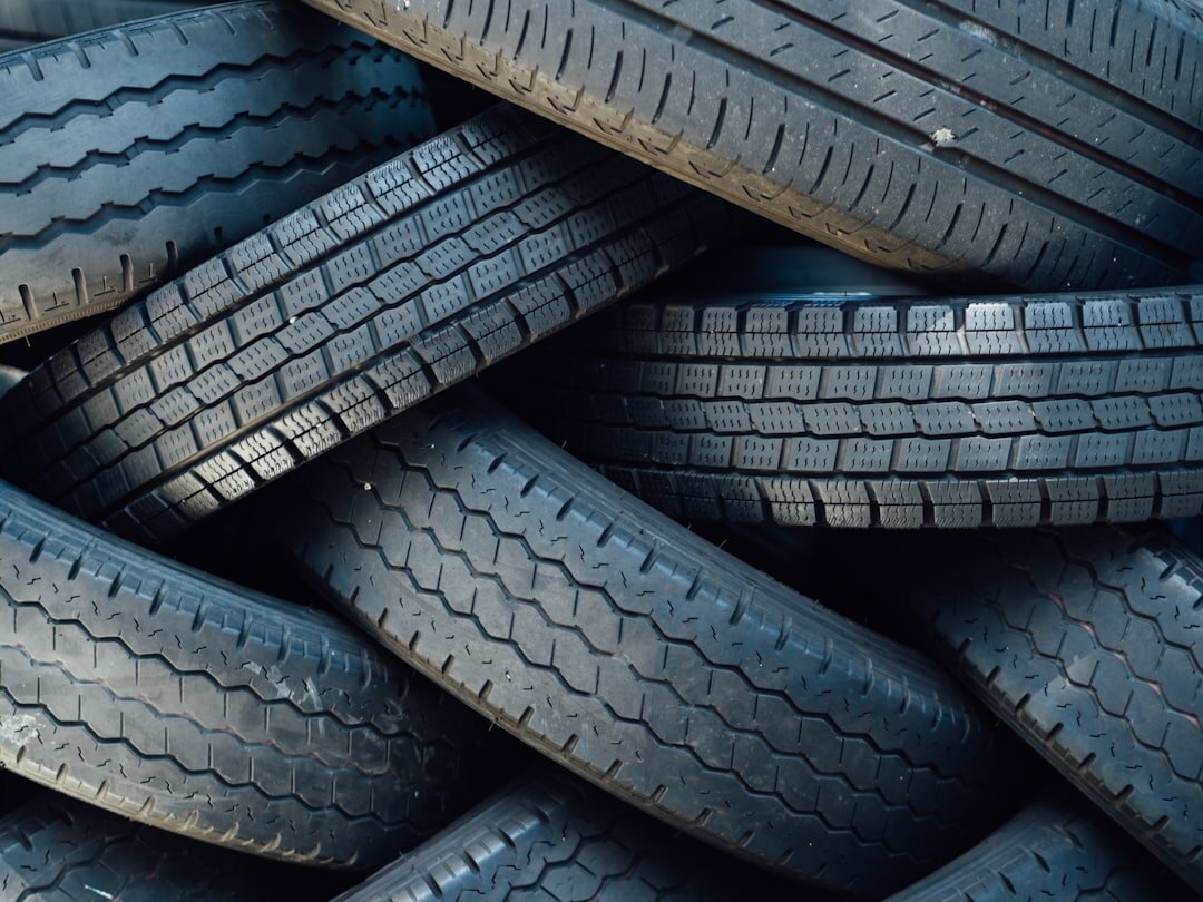 car tires close up