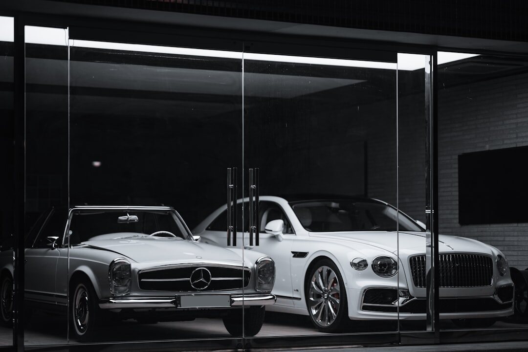 luxury car showroom interior