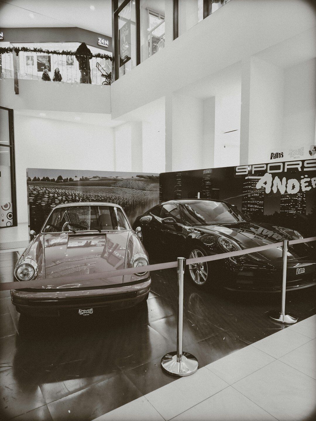 car showroom display
